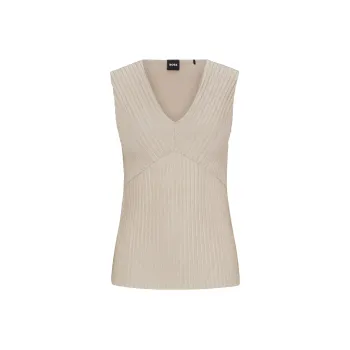 HUGO BOSS Tank Tops Women's Light Beige