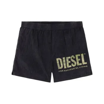 DIESEL Logo Printed Swim Shorts