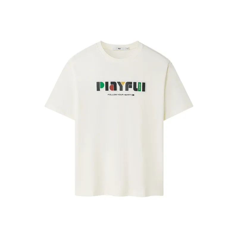 HLA T Shirt Men's Raw White Pattern V2-0