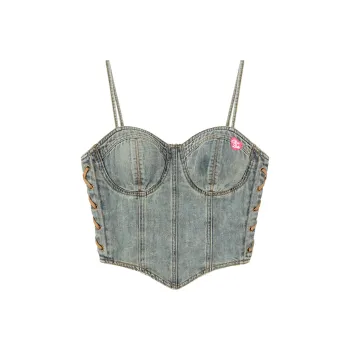 CHUU Tank Tops Women's Denim Blue