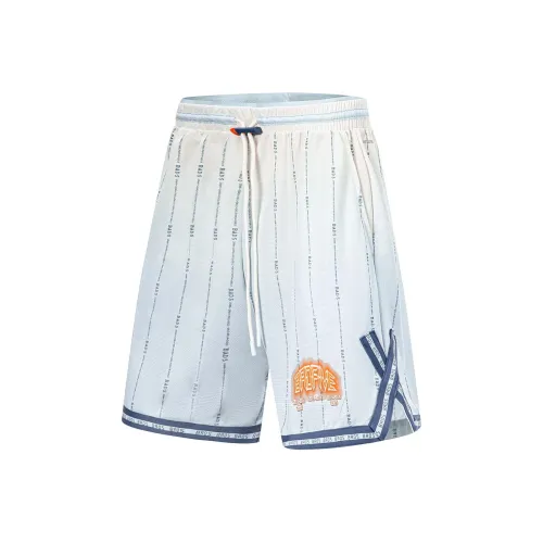 LINING Badfive Casual Shorts Men Cloud Porcelain Blue Beige White