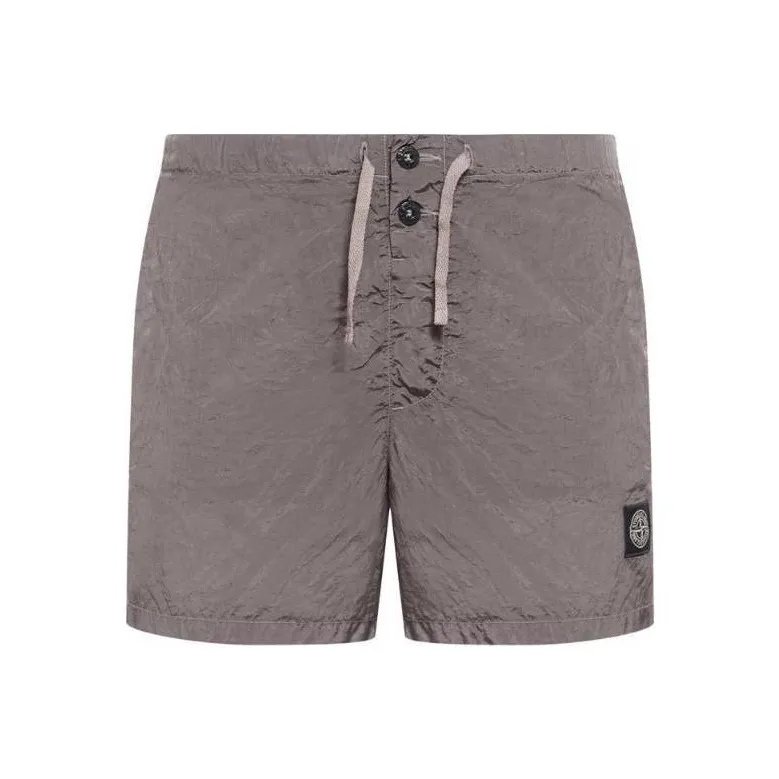 STONE ISLAND Compass appliqué ECONYL® Swim Shorts-0