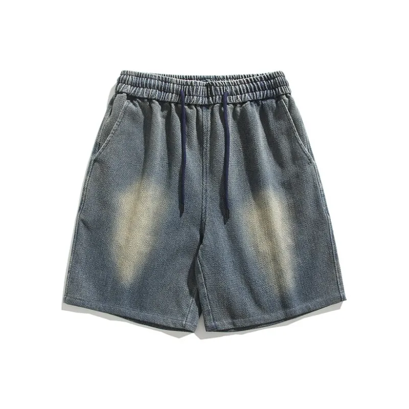 YOFVV Denim Shorts Unisex Blue-0