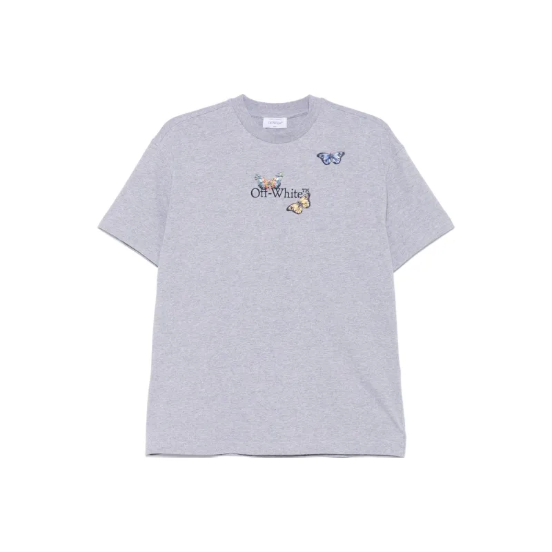 OFF WHITE Bookish Butterfly T shirt-0