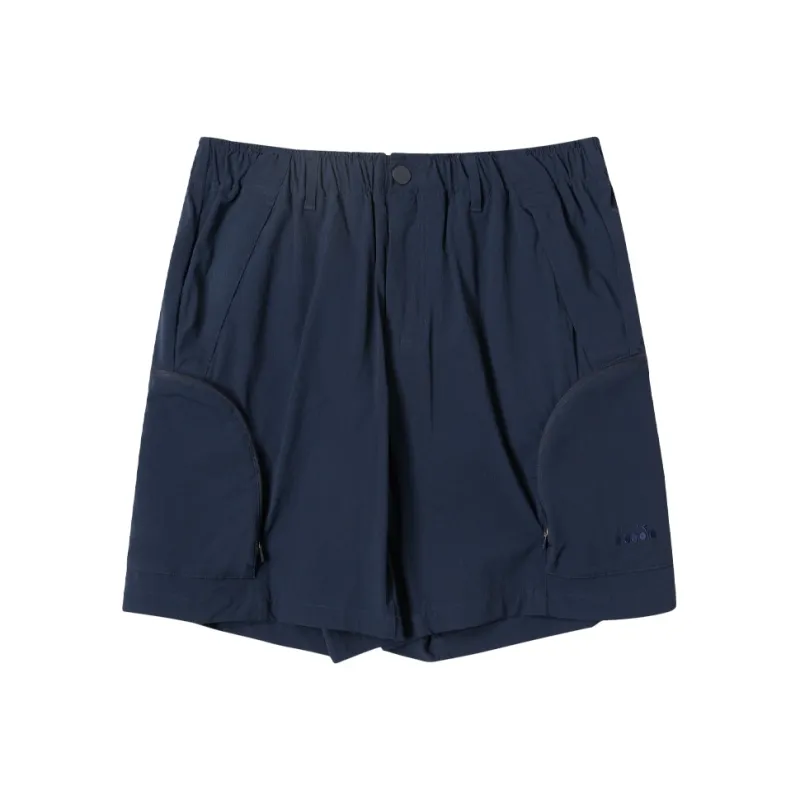 Diadora Fitted Shorts Men's Navy Blue-0