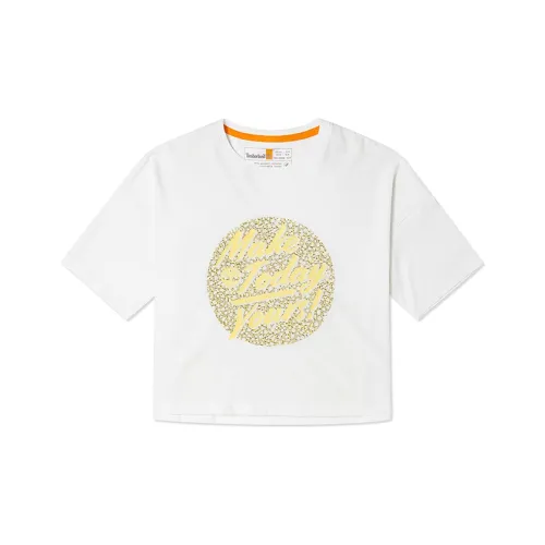 Timberland Crop Tops Women's White