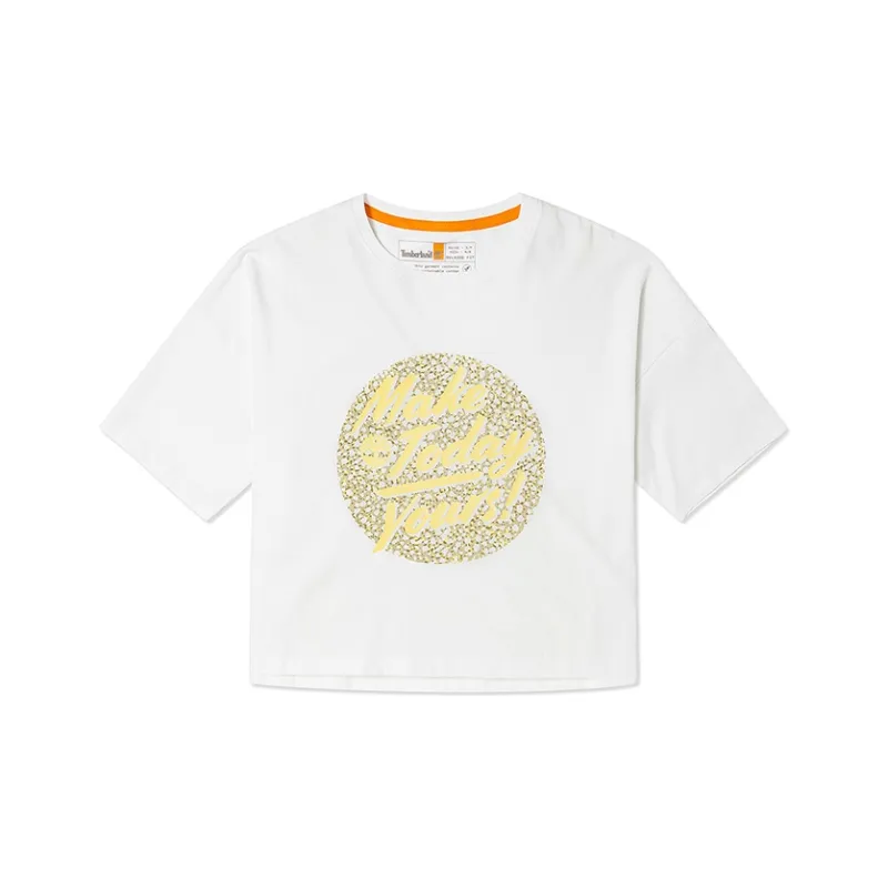 Timberland Crop Tops Women's White-0