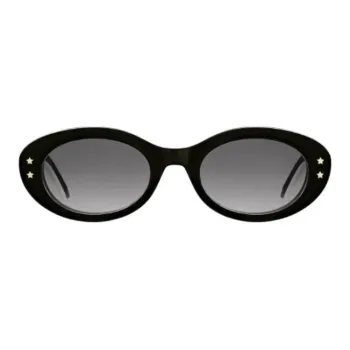 DIOR Acetate Oval Sunglasses Unisex Black