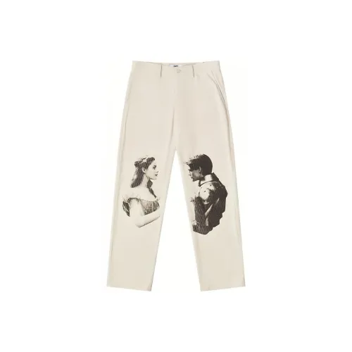 EMPTY REFERENCE Casual Pants Unisex White