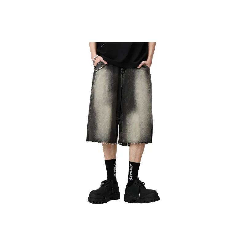 ALL IN Denim Shorts Men's Jet Ink Black-0
