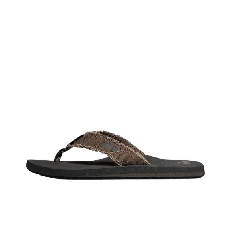Quiksilver Abrasion Resistant Flip Flops Men's Brown-0