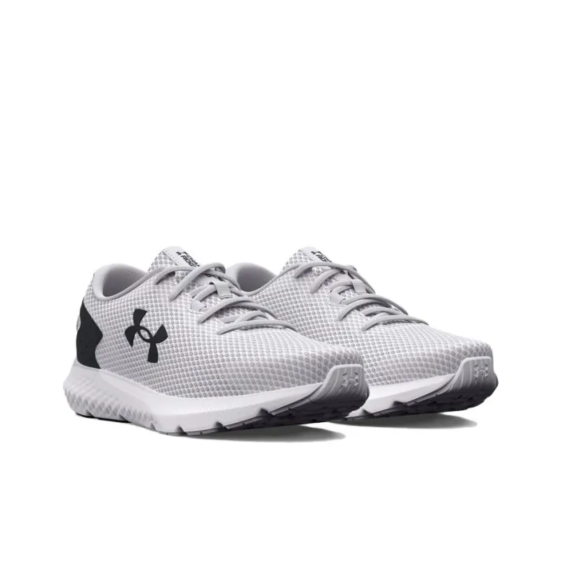 Under Armour Charged Rogue 3 Anti Slip Wear Resistant Low Top Running Shoes Men's White-2