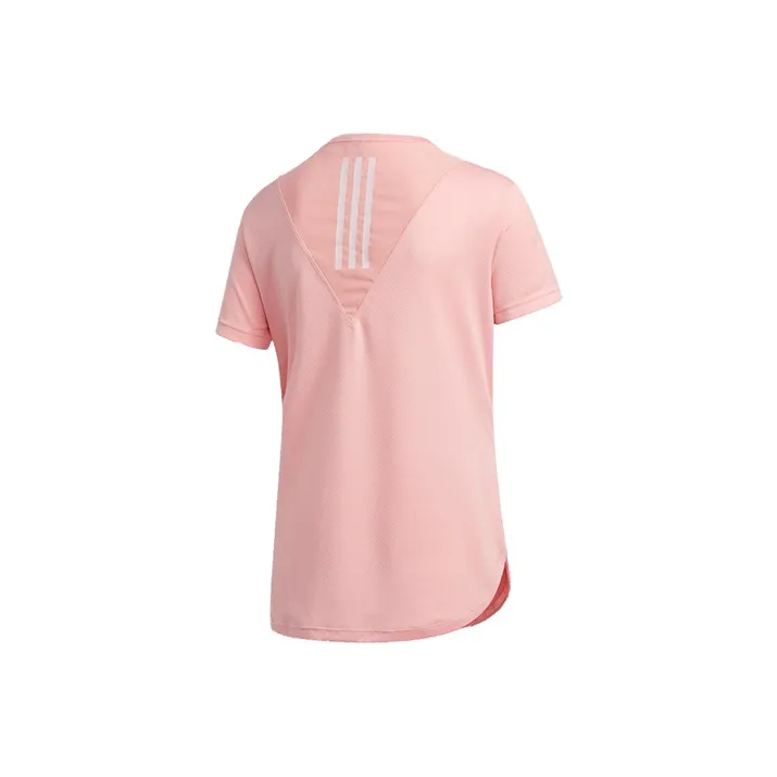 Adidas Set in Sleeve T Shirt Women's Pink-0