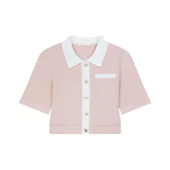 Maje Crop Tops Women's Pink