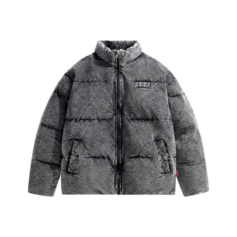 Coke Puffer Jacket Unisex Black-0