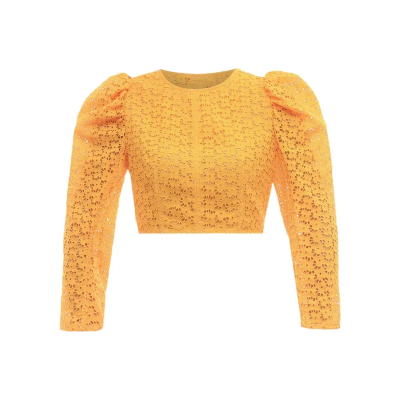PHILOSOPHY DI LORENZO SERAFINI SS22 Long-Sleeved T-Shirt Women's Yellow-0