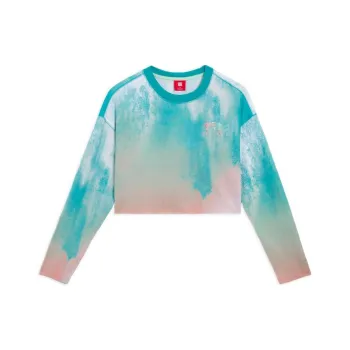 LiNing China Li Ning Crop Tops Women's Verdant Leaf Green