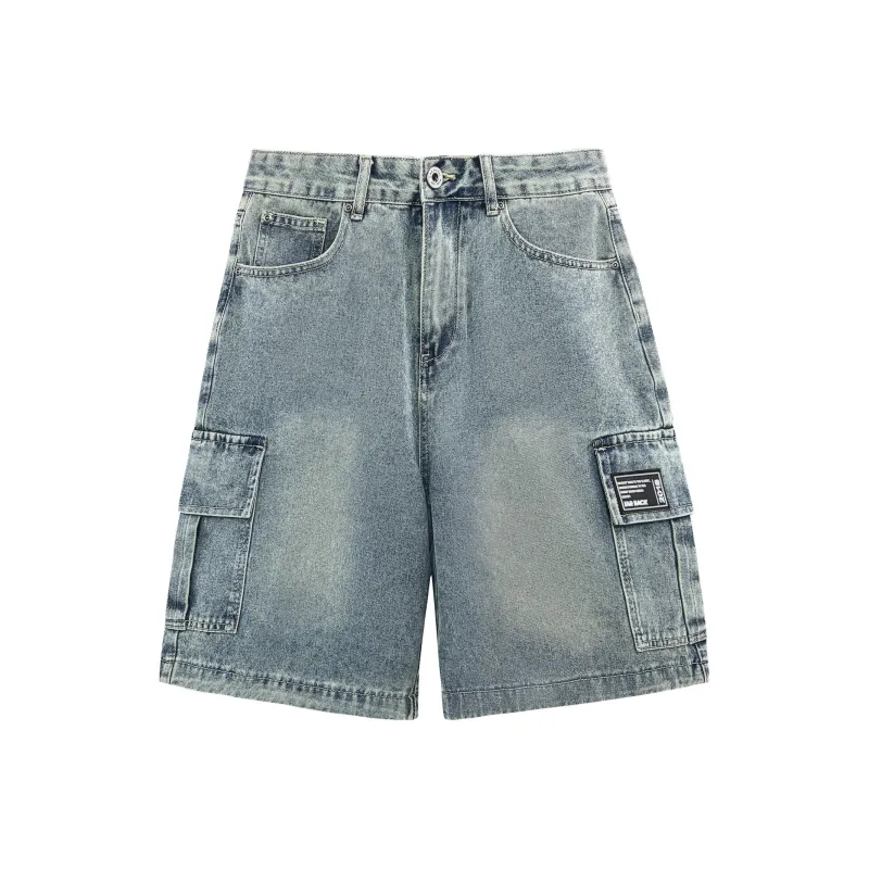 FAR BACK Denim Shorts Unisex-10
