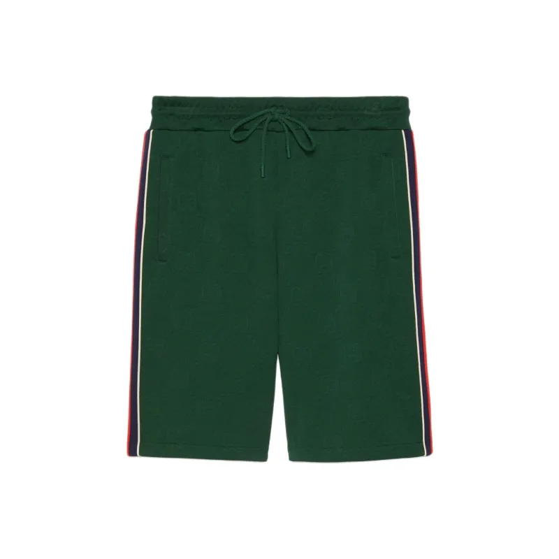 GUCCI Gg Jacquard Jersey Bermuda Shorts-0