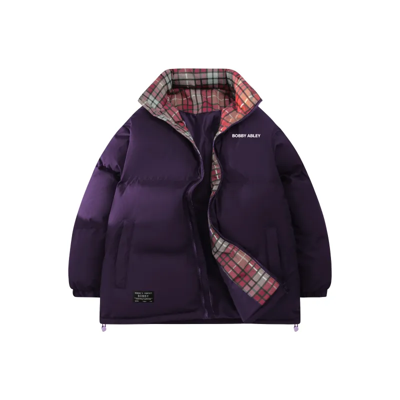 BOBBY ABLEY Puffer Jacket Unisex Dark Purple-38