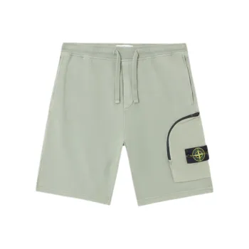 STONE ISLAND Logo Patch Drawstring Shorts