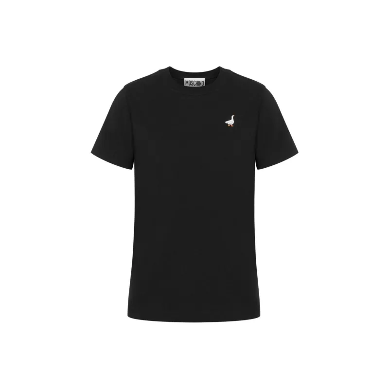 MOSCHINO Goose Embroidered T Shirt-0