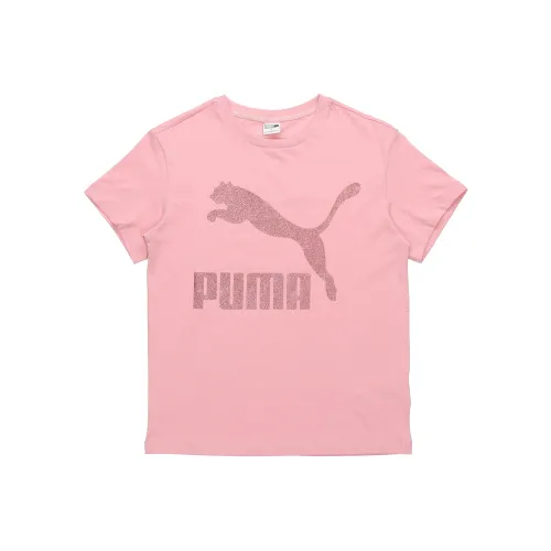 PUMA Set in Sleeve T Shirt Women's Pink