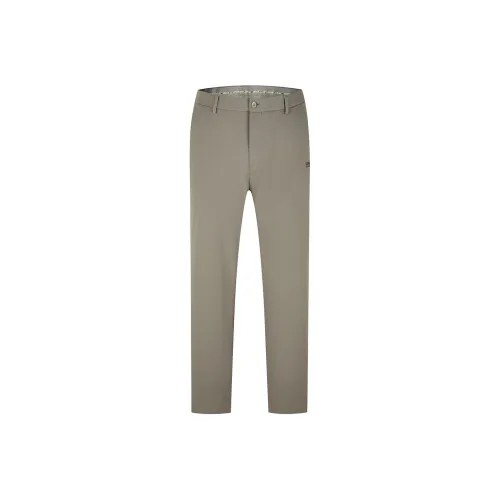 Cavalli Class Casual Pants Men's Gray Green