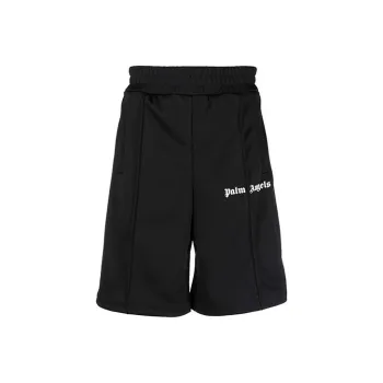 PALM ANGELS Logo Print Track Shorts