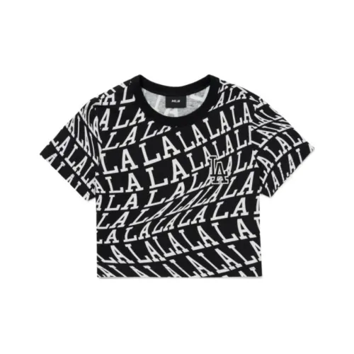 MLB LA DODGERS Crop Tops Women's Black