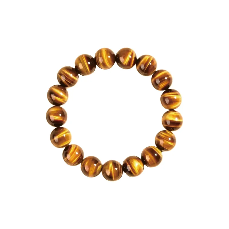 Moonstone Edge Natural Tiger's Eye Stone Bracelets Unisex-0