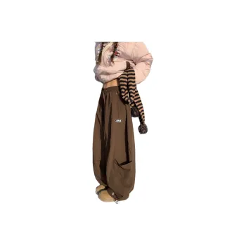 Pirkadat Casual Pants Unisex Brown