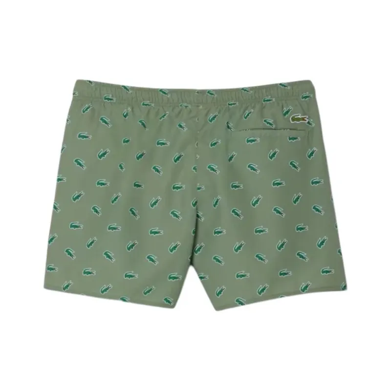 LACOSTE Crocodile print Swim Shorts-5