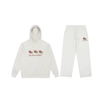 MostwantedLab Vintage Flower Sweatshirt Sets Unisex