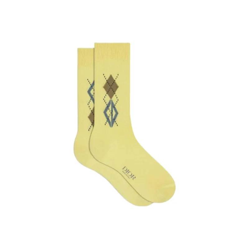 DIOR Mid Calf Socks Unisex 3 Pack-1