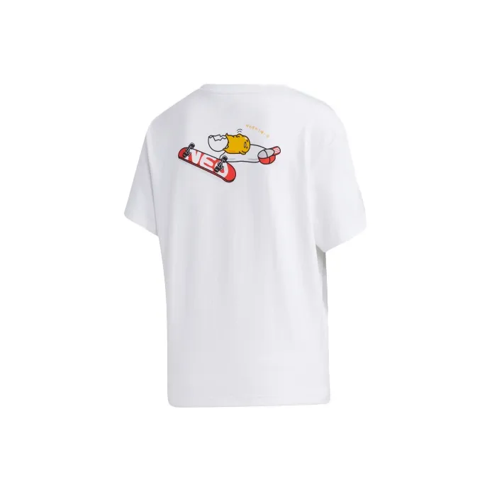 Adidas Neo Set in Sleeve T Shirt Women's White-0