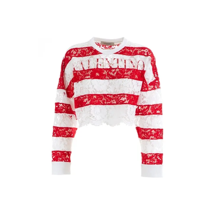 Valentino FW21 Sweater Women's Red White-0