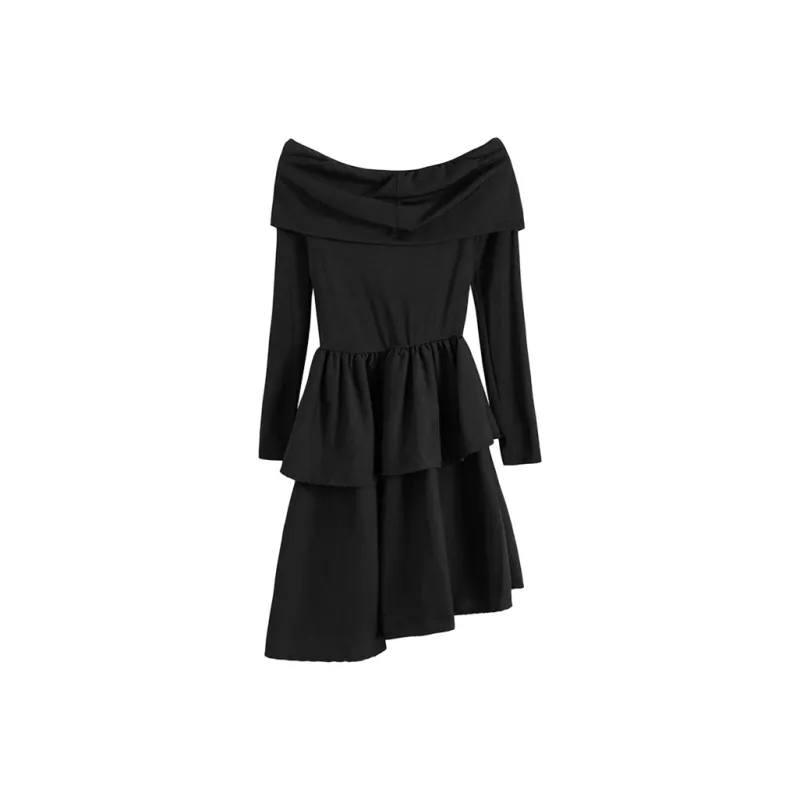 Incolore Long Sleeved Dress Women's Black-1