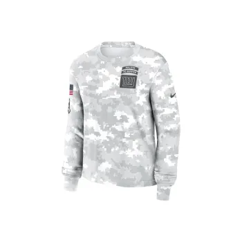 Nike New York Giants Salute To Service Edge Lockup Women's Nike Dri FIT Nfl Long Sleeve T Shirt