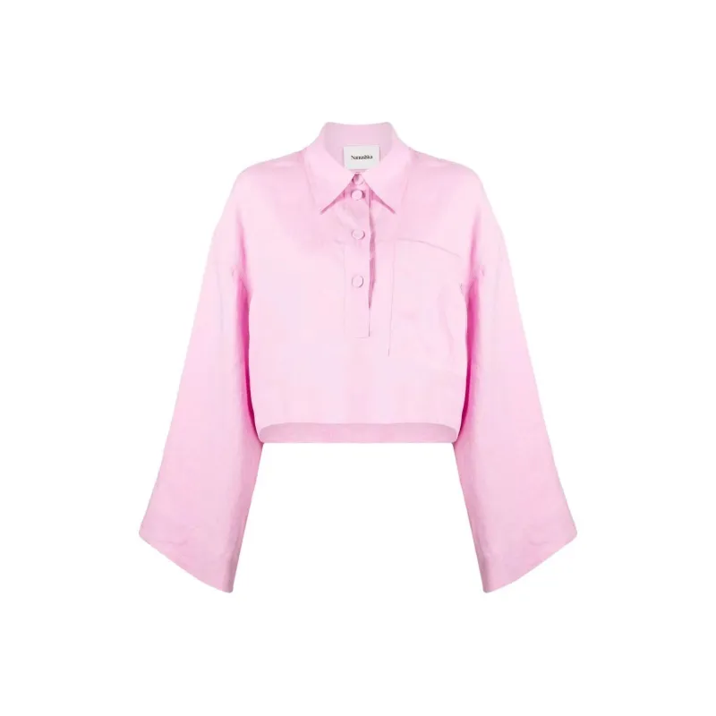 NANUSHKA Crop Tops Women's Pink-0