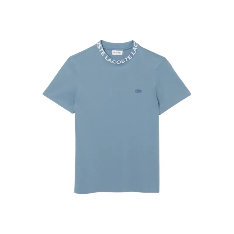 LACOSTE Jacquard Branded Pique T shirt-1