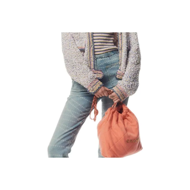 CHANEL 25P Jeans Women's Light Blue-3