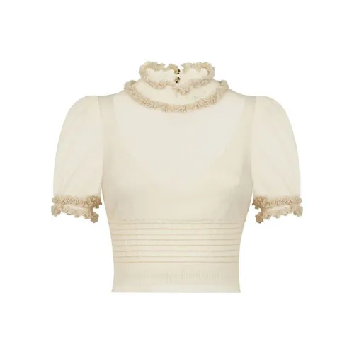 FENDI Crop Tops Women's Beige