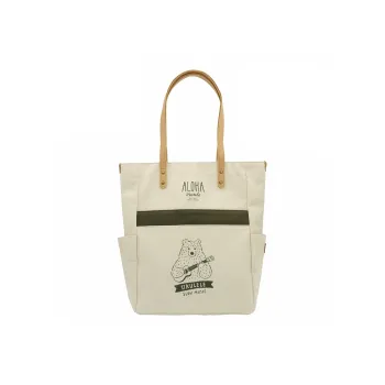 Hello Marche Canvas Underarm Shoulder Bag Regular Unisex Army Green &