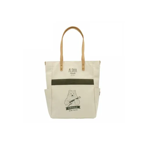 Hello Marche Canvas Underarm Shoulder Bag Regular Unisex Army Green &