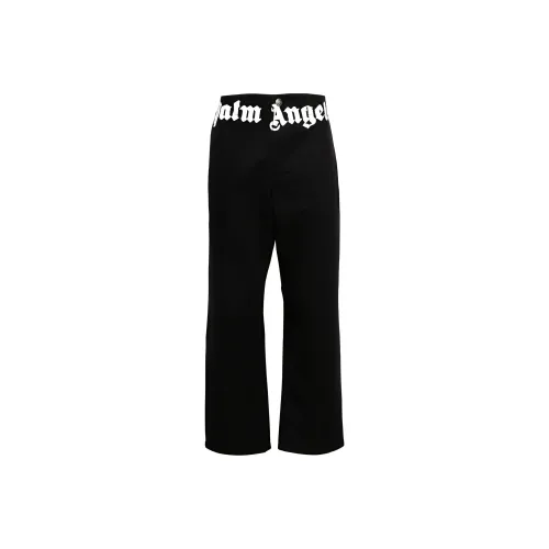 PALM ANGELS Logo Printed Straight Leg Chino Pants