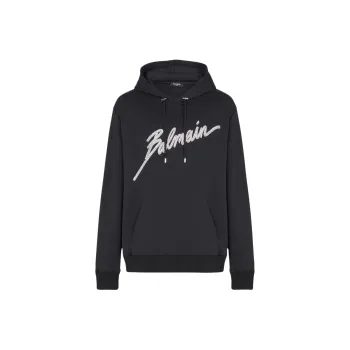 BALMAIN Crystal embellished Hoodie