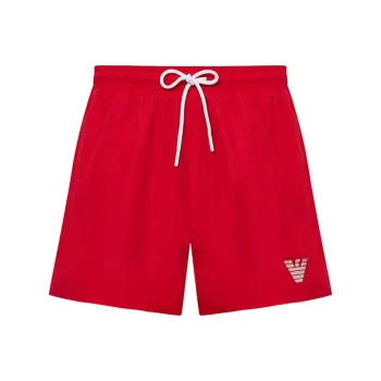 EMPORIO ARMANI SS24 Beach Shorts Men's Red