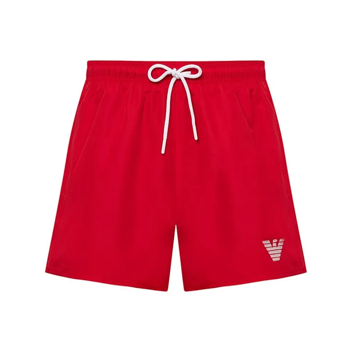 EMPORIO ARMANI SS24 Beach Shorts Men's Red-0