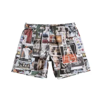 LACOSTE Collage print Taffeta Swim Shorts
